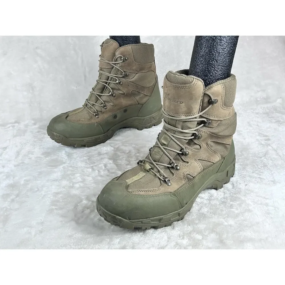 Wellco Combat Hiker Boots Mens 12 W Brown M760 Vibram Military Hiking Outdoor